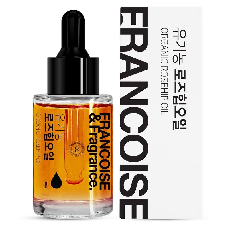 Françoise Organic Unrefined Rosehip Oil, 30ml, 1 pcs