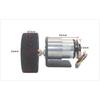 JGB37-520 Hall Encoder Brushed DC Motor 6V12V Forward And Reverse Adjustable Speed 6RPM-1590RPM Smart Car Kit With Wheels