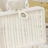 Handwoven Rattan Storage Basket Portable Picnic Basket Durable Woven Picnic Box  Home Storage