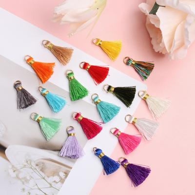 Creative 100pcs DIY Earrings Handmade Materials Small Tassel Hair Accessories Fringes Jewelry Accessories Gold Thread Fashion Band Loops