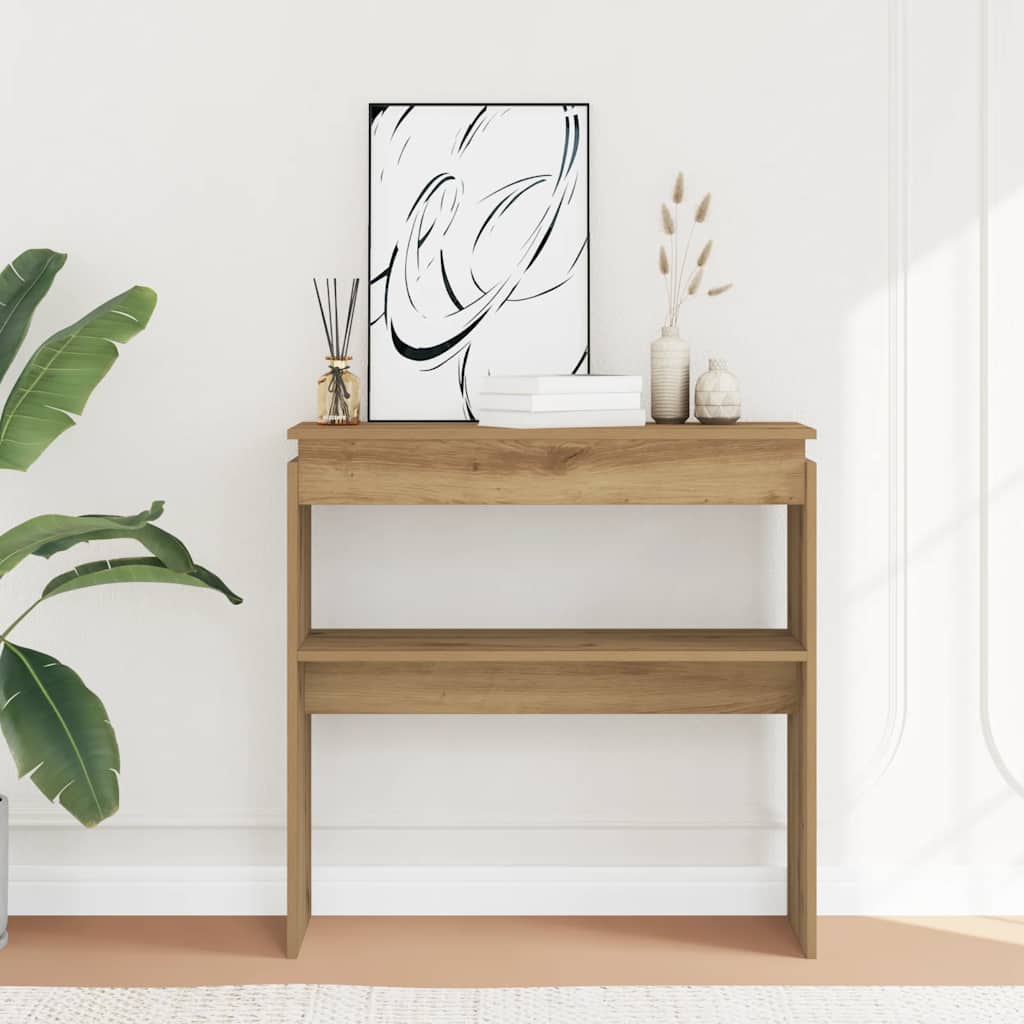 Vidaxl Konsolentisch, Artisan-Eiche, 80x30x80 cm