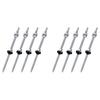 2025 Trend Hanger Bolts, M10 X 250 Mm, Pre-Assembled, V2A, Height-Adjustable, For Photovoltaic Solar Mounting Roofs, Set Of 8