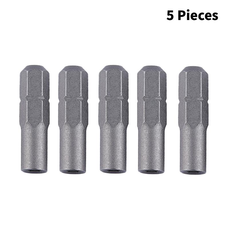1/5pc Screwdriver Bit Adapter Micro Inserts Bits 1/4 6.35mm Adapter To 4mm Hex Holder Insert Screwdriver Drill Bit Socket Wrench