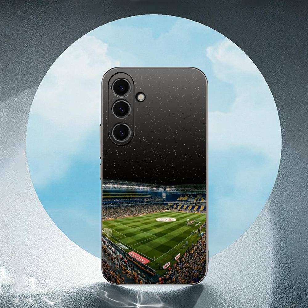 Barcelona Home Football Stadium For Samsung Galaxy S25 S24 S23 Ultra S22 S21 Plus S20 Black Soft Silicone Protective Case