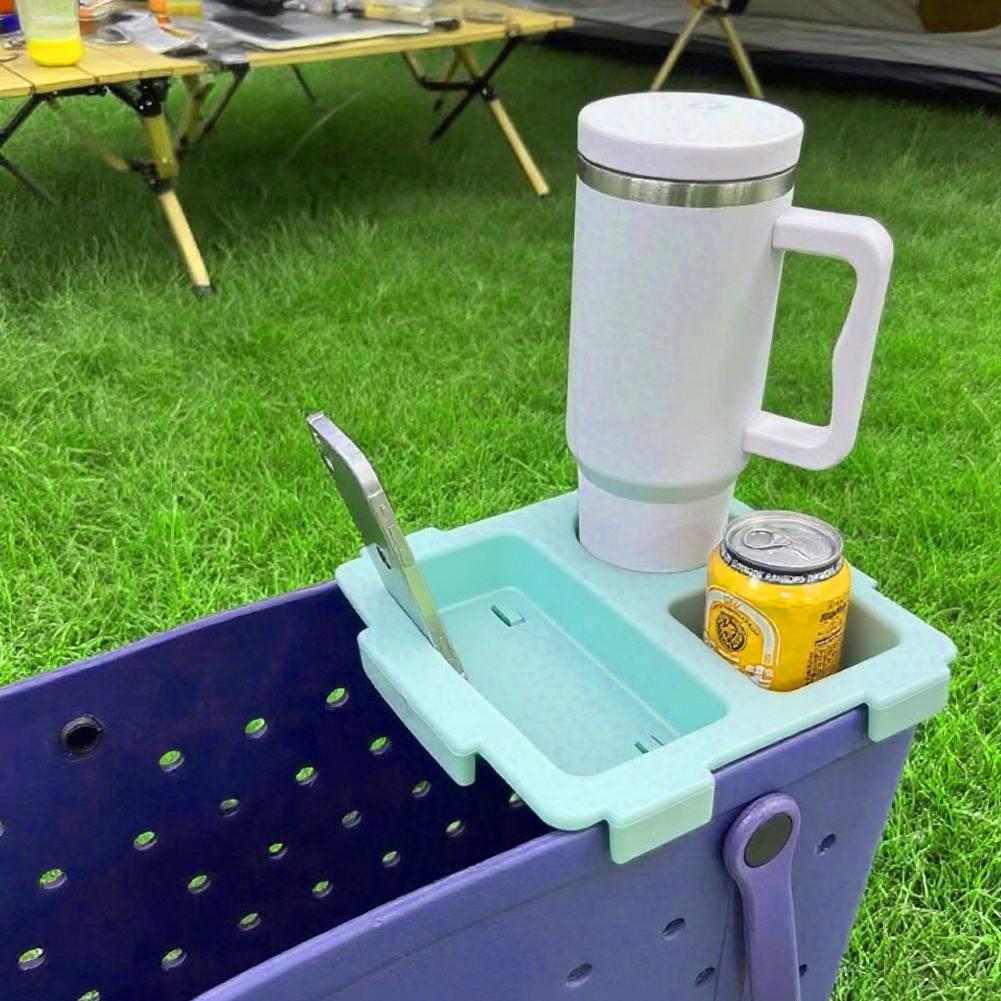 EVA Phone Storage Lid Cup Organizer Holder Rack Bag Top Snack Tray Waterproof Soft Cover Divider for Beach Trip Camping Travel