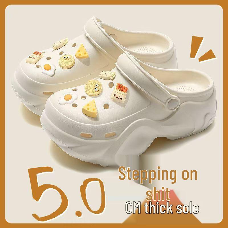 Women's 2025 Summer EVA Platform Clog Slippers - Height-Enhancing, Anti-Slip Beach Sandals