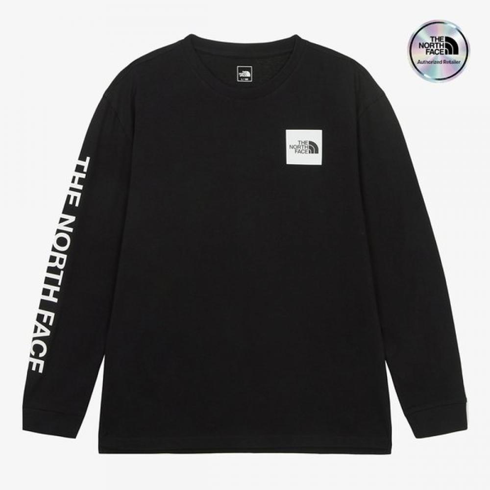The NorTh Face Long Sleeve T shirT nT7Tr59a Black BLACK/085