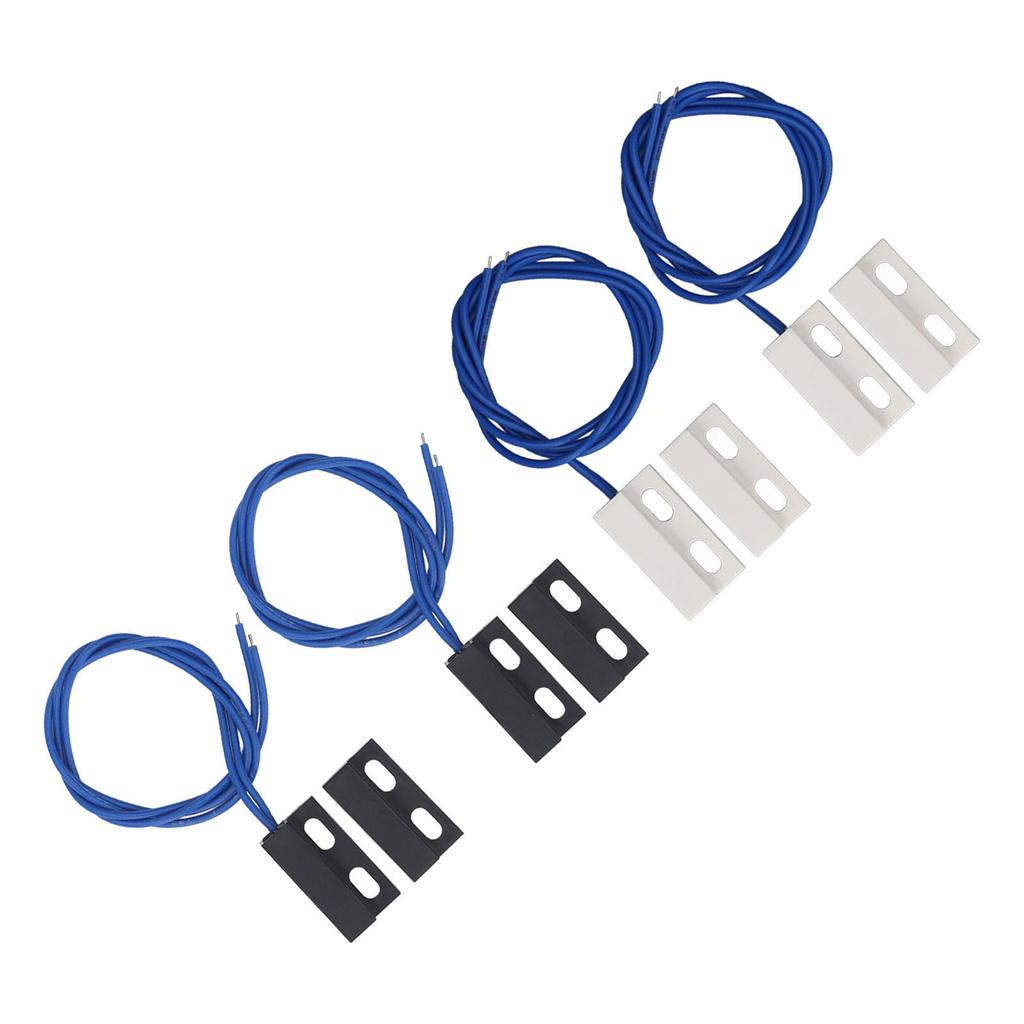 2 perechi întrerupător magnetic de ușă normal închis, încastrat, senzor de contact pentru poarta ferestrei pentru Home Securit