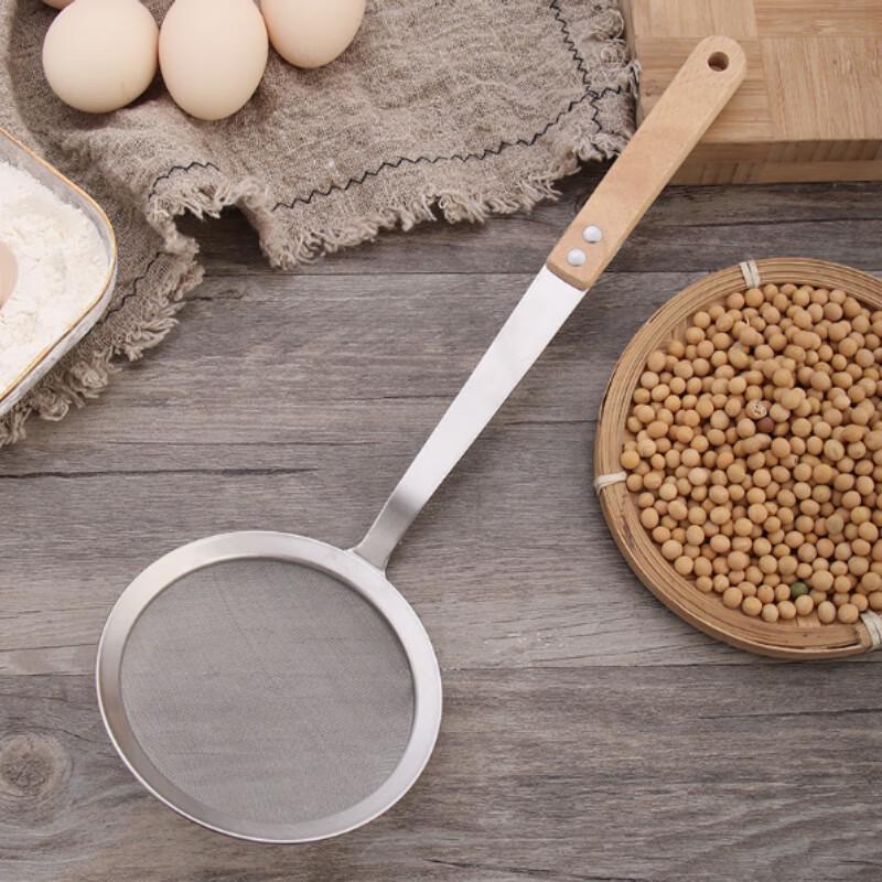 

MinNa 304 Stainless Steel Oil Skimmer with Wood Handle