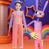 New Game The Amazing Digital Circus Jax Cosplay Costumes Kids Girl Jumpsuit+Gloves For Party Dress Up Halloween Carnival Costume