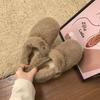 WD Large Women’s Wide Fit Mink Fur Outdoor Shoes, Sizes 41-43, Winter Plush