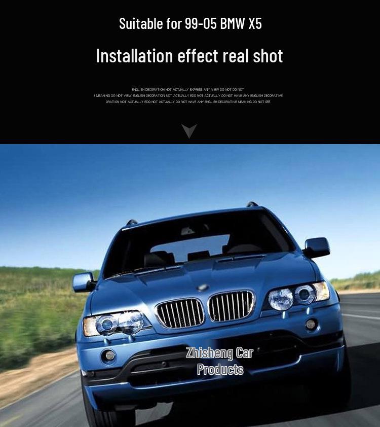 BMW X5 E53 Headlight Lens Cover (1999-2005) 