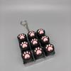 Luminated Button Cat Mechanical Keyboard Keyring Cat Paw Button Keycap Keychain  Boys