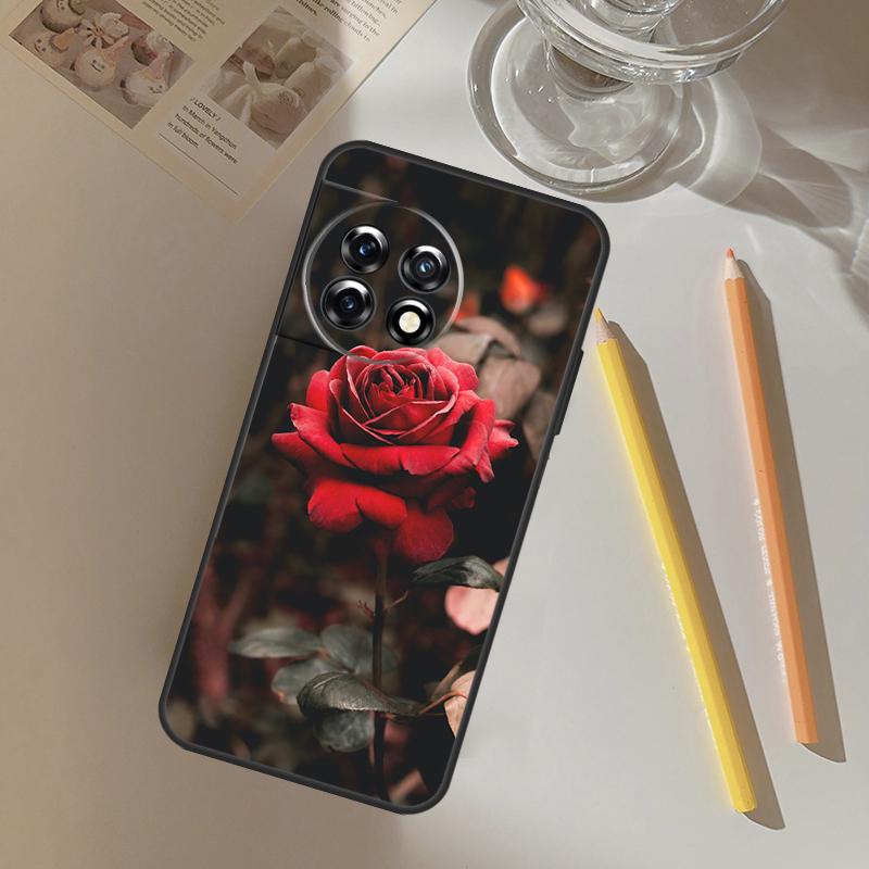 Bright Red Roses Flowers Funda For OnePlus 13R 13 12 R 11 9 10 Pro 8T 9RT 10T OnePlus Nord CE 2 3 4 Lite N20 N30 Case
