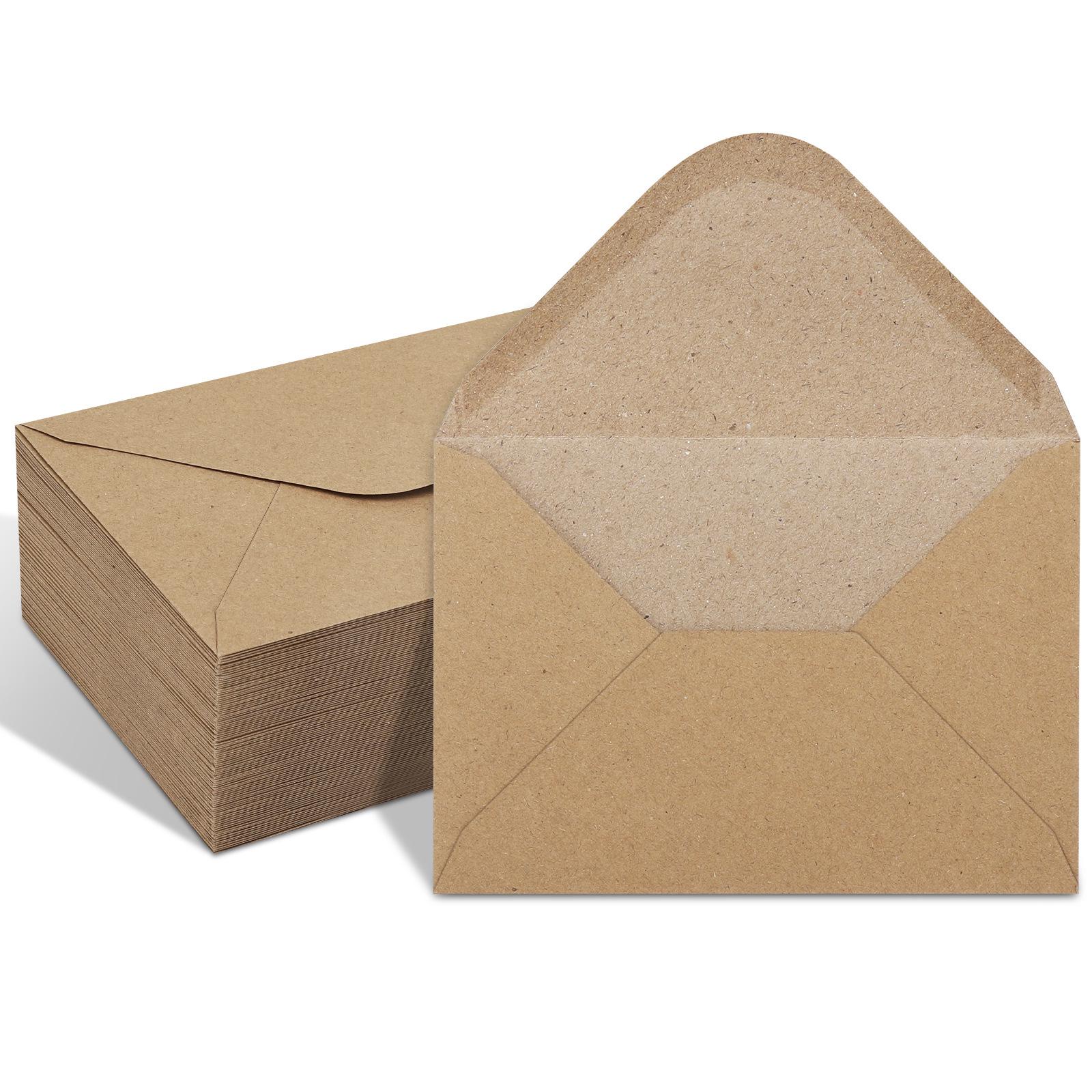 

Retro Kraft Paper Greeting Card & Invitation Envelope Storage Bag 10.5x15.3 cm