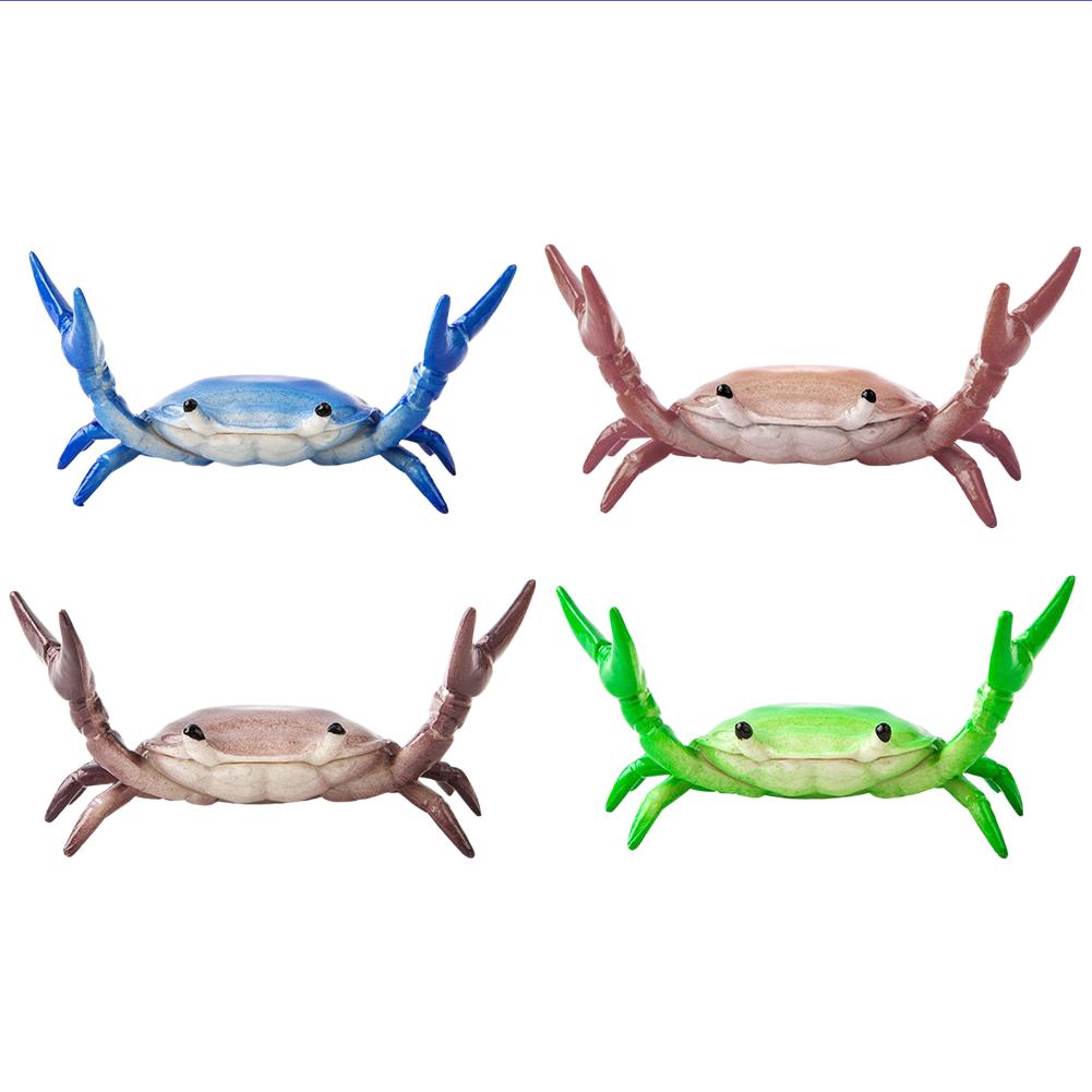 Cute Crab Shape Pen Holder Creative Design Weightlifting Crab Pen Holder Pen Holding Bracket Pencil Storage Stand Desk Decor