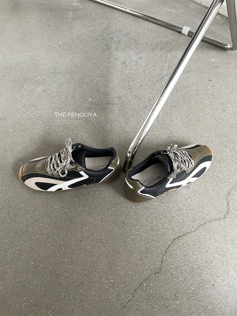 Platform-soled German training shoes women's autumn and winter 2025 new sports and leisure shoes inner height-increasing board shoes retro white shoes