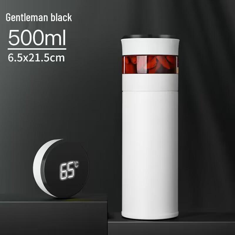 316 Stainless Steel Smart Insulated Cup with Temperature Display & Tea Infuser - Ideal Business Gift