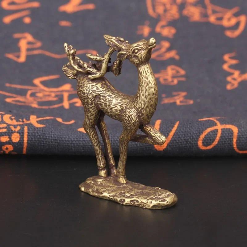 Mini Snail Personality Retro Pure Copper Statue Ornaments Desk Antique Brass Tea Pet Collection Home Decorations for Living Room