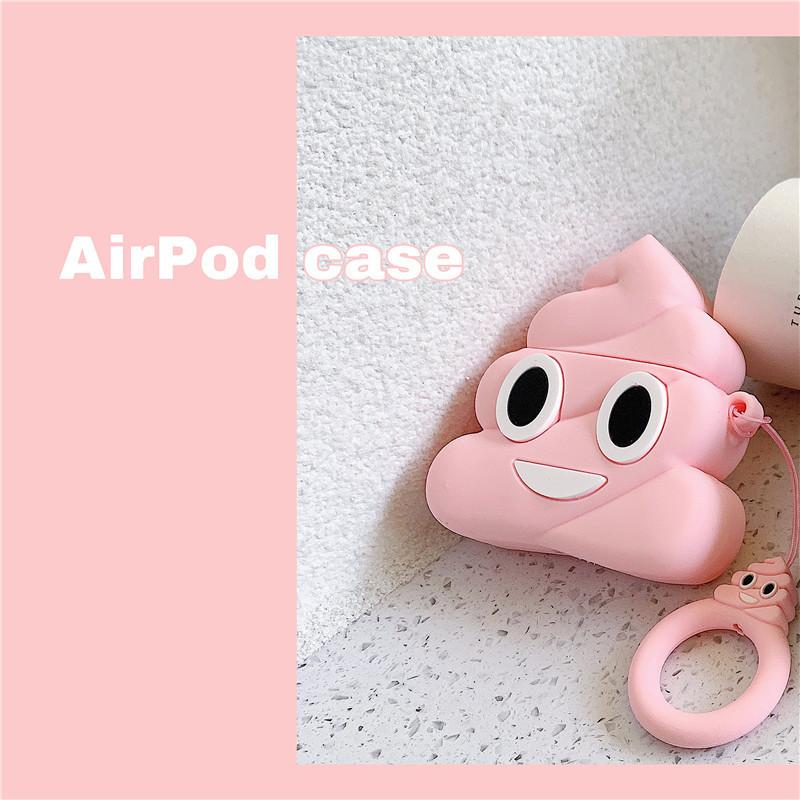 

Забавный чехол Poop для Airpods Pro, мягкий силиконовый 3D-мультяшный чехол для наушников, силиконовый защитный чехол для Airpods 3 airpods pro 2 2022