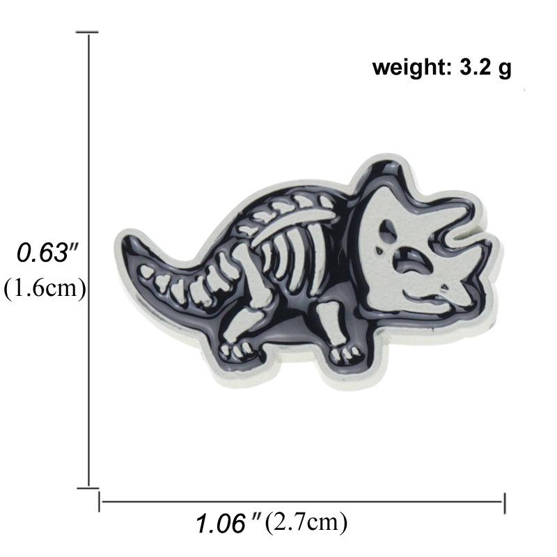 Anime Dinosaur Lapel Pin: Japanese & Korean Style Enamel Brooch for Men's Fashion