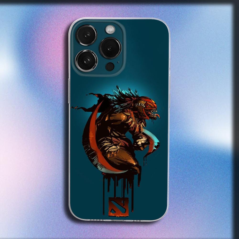 D-Dota 2 Cool Game Phone Case For iPhone 16,15,14,13,12,11 Plus,Pro,Max,XR,XS,X,Plus,SE,Mini Transparent Soft Cover