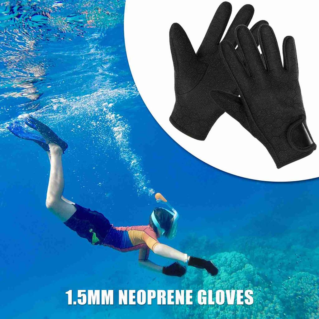 1.5mm Neoprene Diving Gloves Women Men Anti slip Snorkeling Gloves for Snorkeling Swimming Surfing Sailing Kayaking