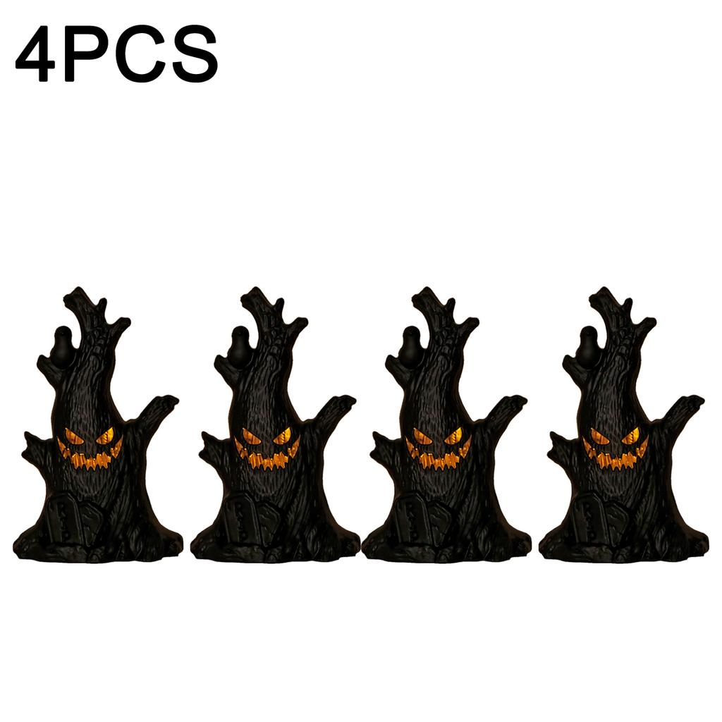 12PCS Halloween LED Ghost Tree Light Home Decoration Candle Lamp Halloween Party Supplies Haunted House Horror Props Kids Gifts
