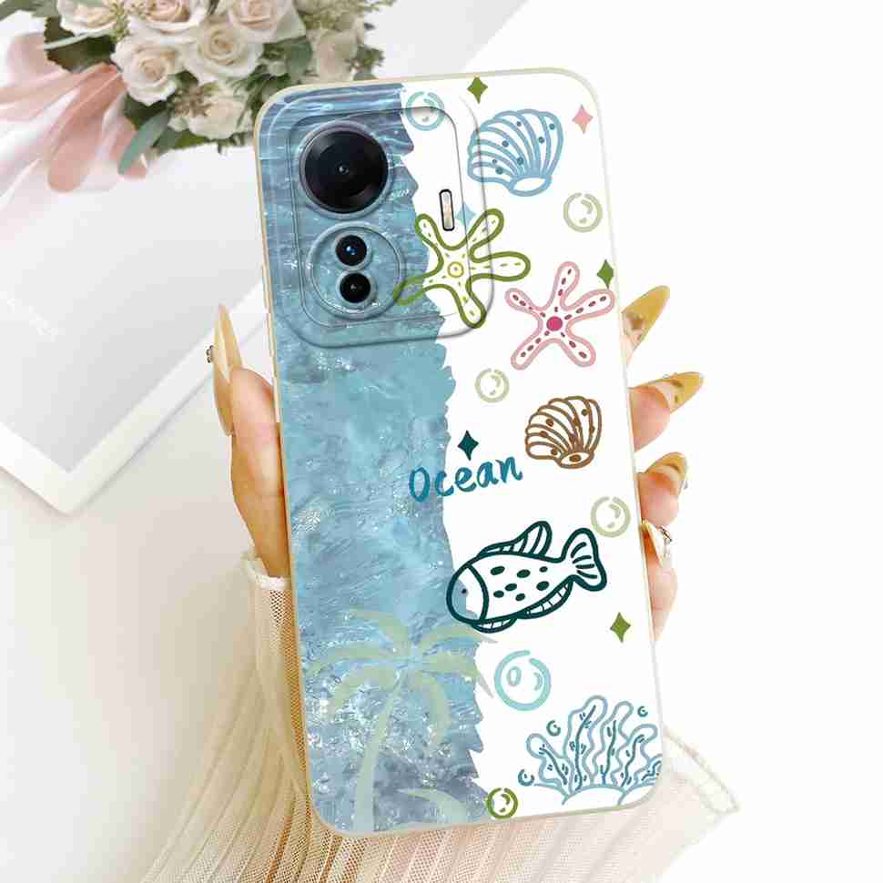 For vivo S15e 5G V2190A Case Cartoon Full Protection Silicone Back Cover For Vivo S15e VIVO S15E 5G 6.44" Phone Cases Shockproof