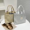 Women's bag niche design canvas tote bag hand carry bento bag mommy bag tote bag fashion trend canvas hand carry