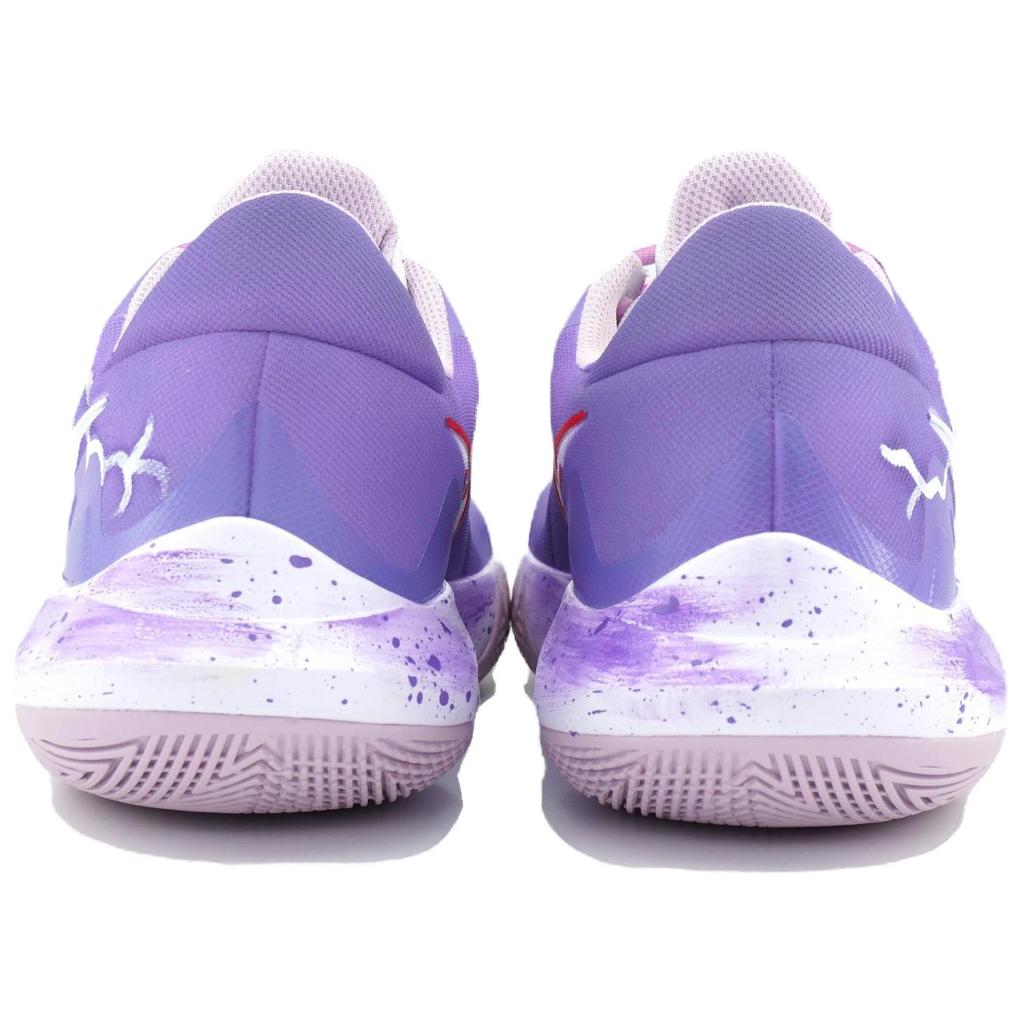 Nike Precision 6 Purple Lightning Thunder Cloud Mesh, Textile Cushioning, Wear Resistant Low top Basketball Shoes Men's DD9535-100(Team479-)
