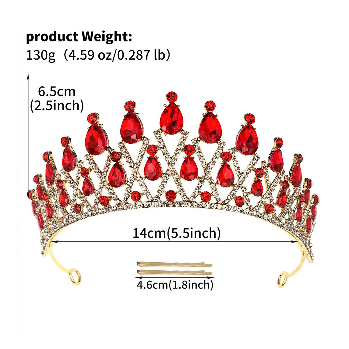 

Рождественская корона из сплава с искусственными кристаллами, атмосферная роскошная праздничная головная убор на день рождения, новогодний бал, свадебная корона