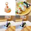 Charming Plush Hot Dog Keychain Creative Fried Egg Design Adorable Doll Accessory Gift