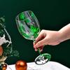Christmas Themed Wine Glass Goblet High Stem Drinking Cup for Festival Holiday Party Decoration and Toasting Drinkware
