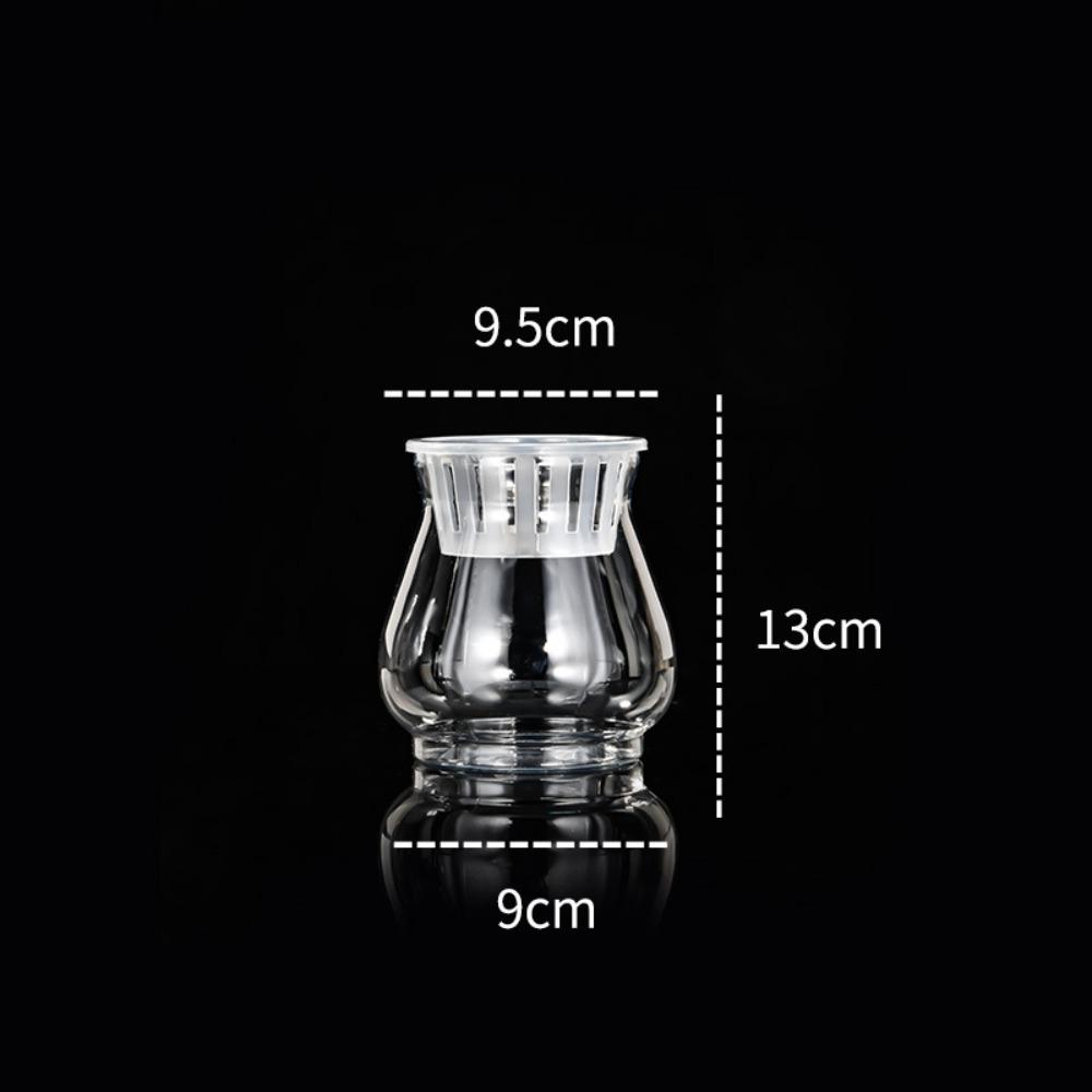 Self Watering Self-absorbing Flower Pots Plastic Transparent Vase Bamboo Planter Pots Succulents Waterless Cultivation