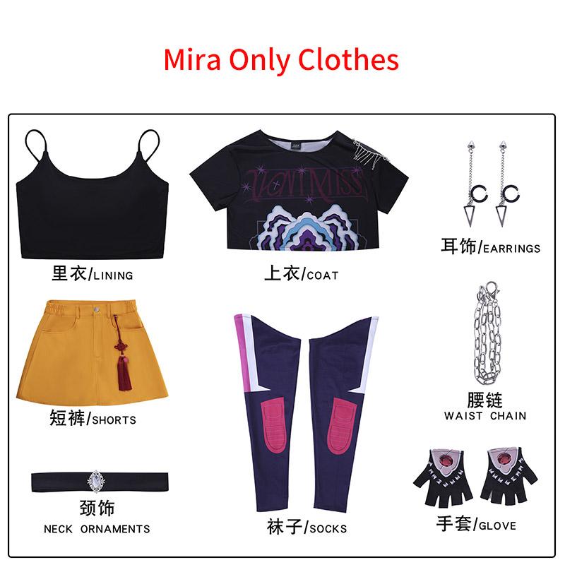 

Руми Зои Мира Косплей Костюм Kpop Женский Идол Охотники на Демонов Девушки Косплей Ролевая Игра Для Вечеринки Хэллоуин Карнавальные Наряды 140cm