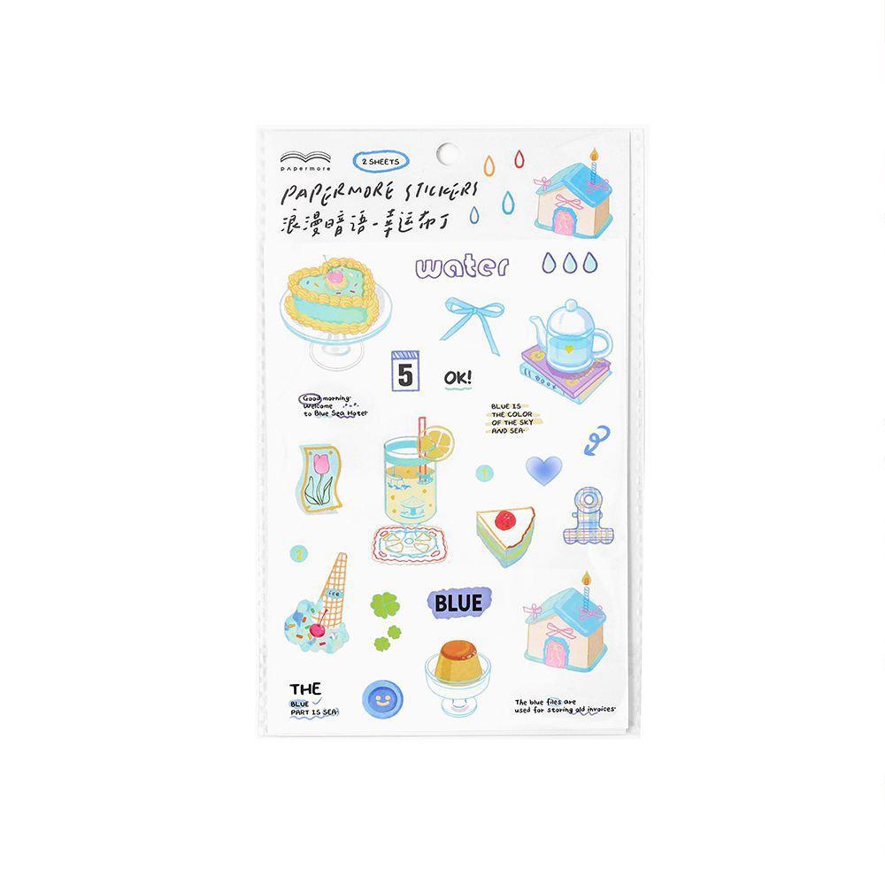MINKYS New 2 sheets/pack Cute Decorative Sticker Book Mobile Phone Photocard Stickers Kids Gift School Stationery