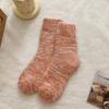 Flauschige Socken für Damen Gemütliche Dicke Flauschige Kniestrümpfe Winter Fleecegefütterte Stiefelsocken Thermische Retro Mid-Calf Warme Socken