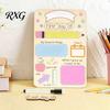 Gift for New Parents First and Last Day of School Board Sign Kids, Reusable Wooden Desktop Blackboard Chalkboard Sign, Cute Writing Daily Notes