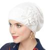 Nové dámské zlaté stříbrné turbanové čepice chemo bandana hidžáb plisovaná indická čepice turbante klobouk dámský šátek na vlasy muslimská pokrývka hlavy