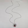 Aesthetic Red Crystal Drip Spider Pendants Halloween Gifts for Women Jewellery