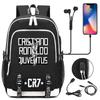 Mochila escolar de gran capacidad con correa para el hombro; set de tres piezas para estuche de lápices de estudiante