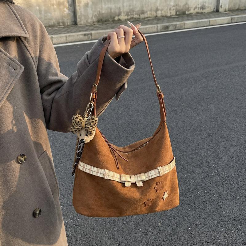 Commute Bag - Retro Plain Color Crossbody Bag for Women, Casual Style.