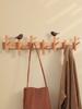 Creative Clothes Hanger Foyer Entrance Wood Hangers Multifunctional Bag Key Coat Hook Wall Mount Coat Racks Hanging Organizers