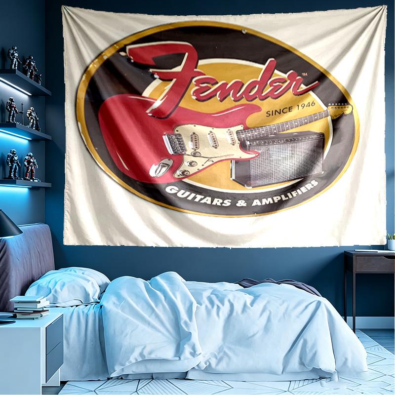 Fender Print Tapestry, Lightweight Wall Hanging, for Bedroom, Dorm, Living Room, Home Art Decor, Birthday Christmas Gift for Friends