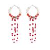 Imitation Pearl Gothic Blood Drop Earrings Halloween Choker Gothic Blood Drop Bracelet  Women Gifts