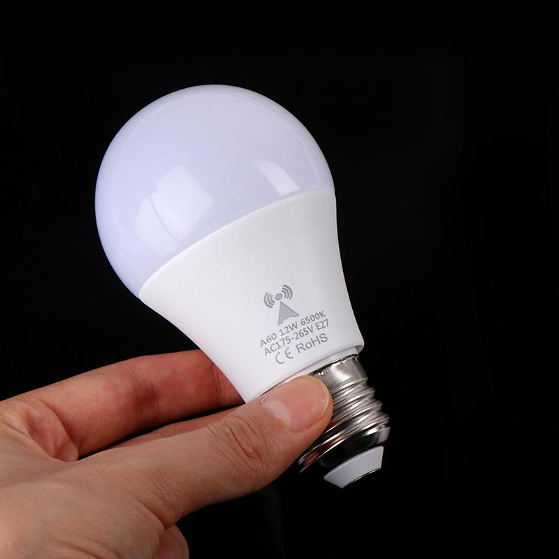 1Pc 220V E27 Radar Motion Induction Lamp Built-In Radar/Light Sensors For Home Stairs Microwave Radar Detection Led Light Bulb