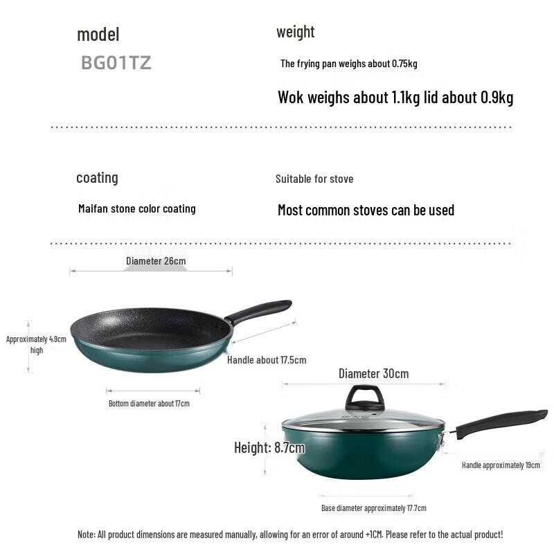 Chu Da Huang Cui Fu Series Frying & Stir-Frying Cookware Set