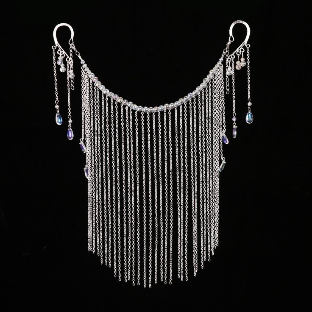 Hair Ornament Masquerade Mask Hanging Ear Tassel Face Curtain Fashion Tassel Veil Woman