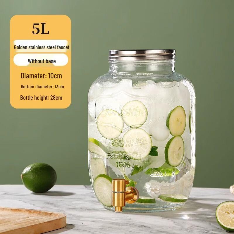 VINA Glass Beverage Dispenser with Spigot